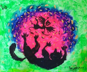 Rosa Wirbelmonster