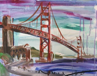 Lebendige Golden Gate Brücke