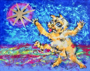 Verspielter Katzenstern
