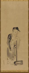 Shide Jittoku, Edo-Periode, frühes 17. Jahrhundert