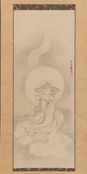Jizo Bosatsu spielt Flöte, Mitte des 17. Jahrhunderts