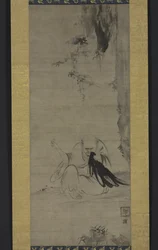 Choyo: Mönch, der unter der Morgensonne näht, ca. 1350 oder früher