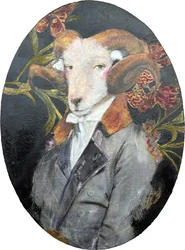 Elegantes Widderporträt