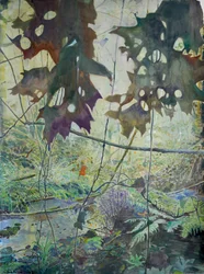 Herbstlicher Waldbach