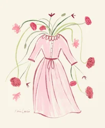 Blühendes Rosa Kleid