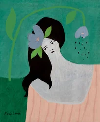 Blaue Blumenfantasie