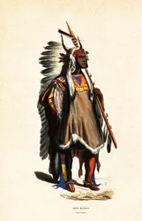 Mato-tope oder Vier Bären, Häuptling der Mandan