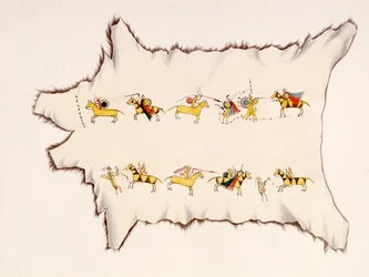 Hidatsa-Büffelrobe