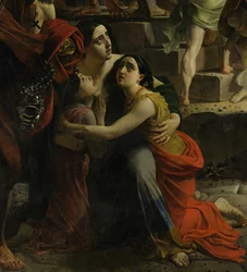 Detail aus Der letzte Tag von Pompeji (1833, Russisches Museum)