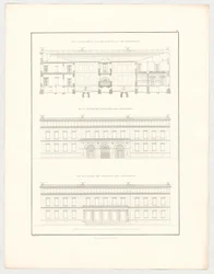 Ansichten des Schlosses Krzescowice, Blatt 51 der Folge "Sammlung architektonischer Entwürfe"
