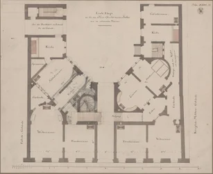 Berlin. Feilnerhaus. Grundriss des ersten Geschosses