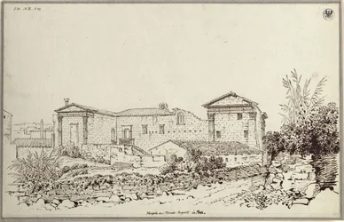 „Rückseite des Tempels des Augustus in Pola“