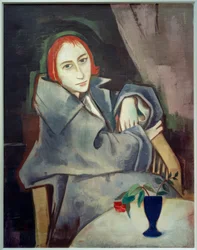 Mädchen mit blauer Vase