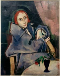 Mädchen mit blauer Vase