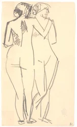 Zwei stehende Modelle