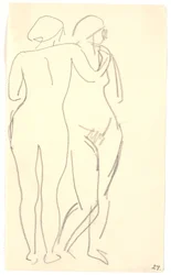 Zwei stehende Modelle