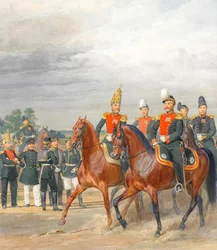 Offiziere des berittenen Kavallerieregiments