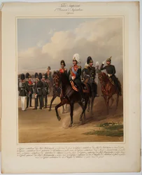 Offiziere der 1. Garde-Infanteriedivision der russischen Kaiserlichen Garde, 1867