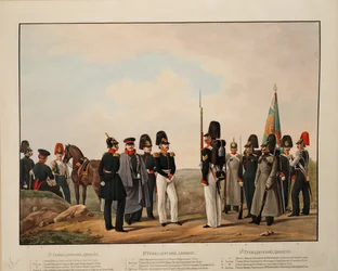 Russische 1., 2. und 3. Grenadierdivisionen, 1845-1855