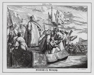 Der Heilige Römische Kaiser Friedrich I. auf dem Dritten Kreuzzug