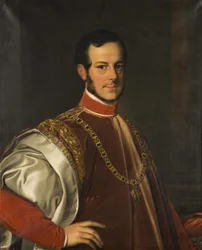 Porträt von Prinz Johann Adolf II. von Schwarzenberg 1799-1888, 1852