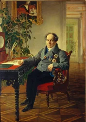 Porträt von Prinz Alexander Nikolajewitsch Golizyn