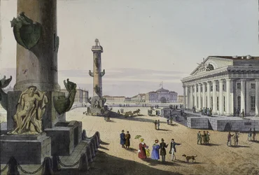 Börse und Admiralität in St. Petersburg, erste Hälfte des 19. Jahrhunderts