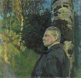 Porträt von Detlef von Liliencron (1844-1909) 1906