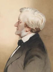 Porträt des deutschen Komponisten Richard Wagner