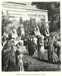 Portikus des Ägyptischen Museums für Altertümer, Bulaq, Kairo, Ägypten