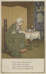 Kreuzflicken, hebe den Riegel