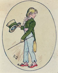 Illustration für den Valentinstag, 1914