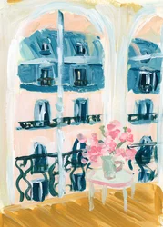 Pariser Apartment Acrylmalerei