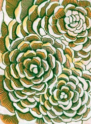 Erdige florale Schichten