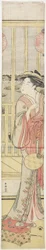 Kurtisane Hanao_gi kühlt sich, ca. 1788