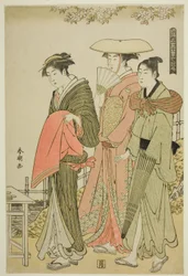 Blumen, aus der Serie "Schnee, Mond und Blumen der schwebenden Welt"