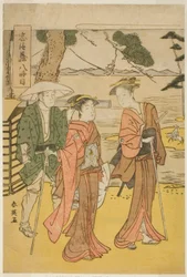 Achter Akt: Die Brautfahrt (Michiyuki) aus dem Stück Chushingura (Schatz der siebenundvierzig treuen Vasallen)