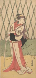 Segawa Kikunojo in einer Frauenrolle, 1762-1819
