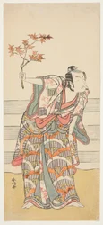 Schauspieler Ichikawa Monnosuke II in einer unbekannten Rolle