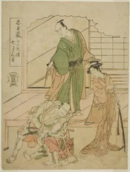 Akt VII: Das Ichiriki-Teestube im Stück Chushingura Juichidan Tsuzuki
