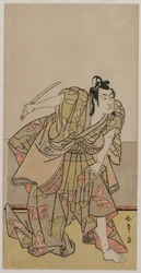 Ichikawa Monnosuke II als Soga no Goro