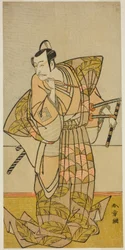 Der Schauspieler Ichikawa Danjuro V als Chichibu no Shigetada