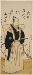 Der Schauspieler Ichikawa Danjuro V in formeller Kleidung