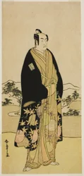 Der Schauspieler Ichikawa Monnosuke II in einer unbekannten Rolle