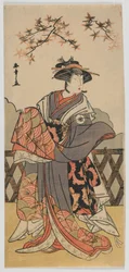 Der Schauspieler Iwai Hanshiro IV, Edo-Periode, späte 1780er Jahre