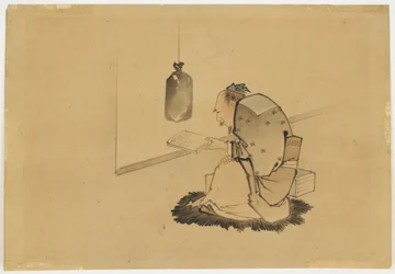 Gelehrter liest am Fenster, ca.1850
