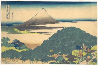 Kissenkiefer in Aoyama, aus der Serie Sechsunddreißig Ansichten des Berges Fuji