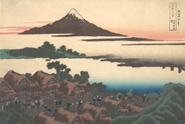 Morgendämmerung in der Provinz Kai, aus der Serie Sechsunddreißig Ansichten des Berges Fuji, ca. 1830-32