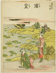 Hamamatsu, aus der Serie "Dreiundfünfzig Stationen des Tokaido (Tokaido gojusan tsugi)"