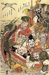 Japanische Mythologie: „Sieben Gottheiten des Glücks“
